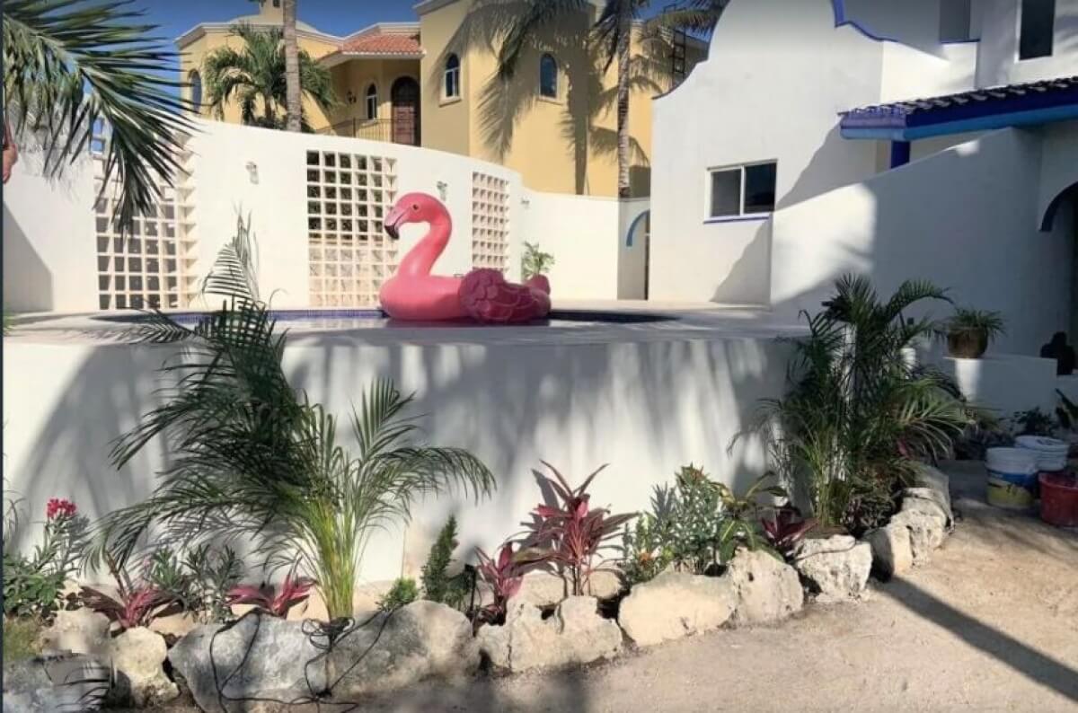 House with pool on golf course with beach club for sale Tulum Country Club.