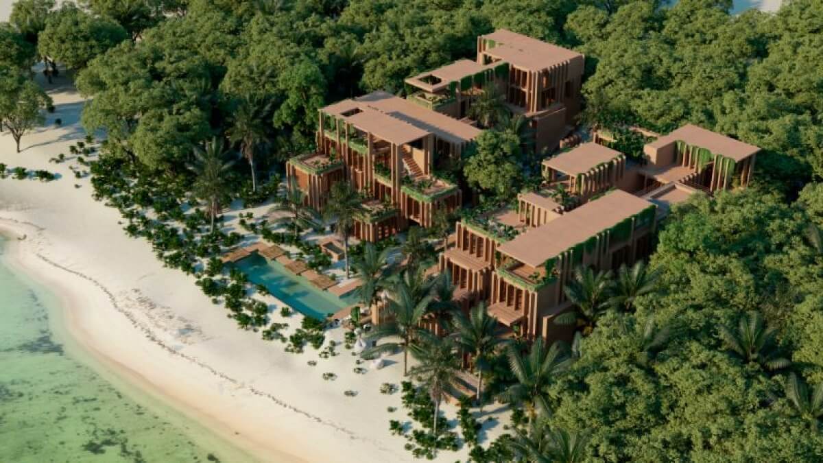 Luxury condo with iconic design, 90 m2 terrace, spa, restaurant, art gallery, luxury hotel, for sale Tulum Hotel Zone