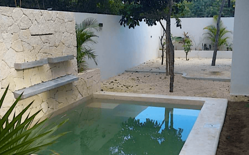 House with pool in gated community, Tulum, for sale