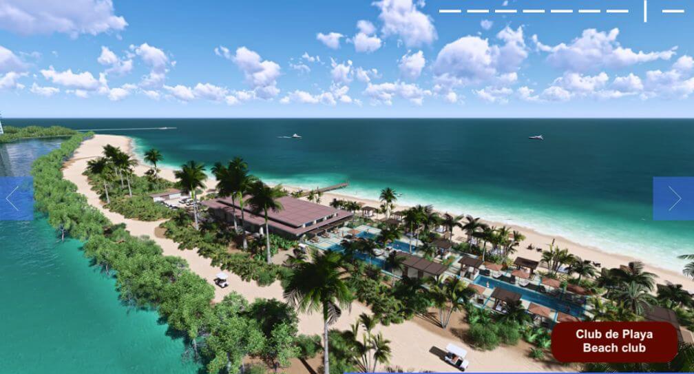 Luxury 4 bedroom residence marina view  for sale in Puerto Cancun, preconstruction investment.