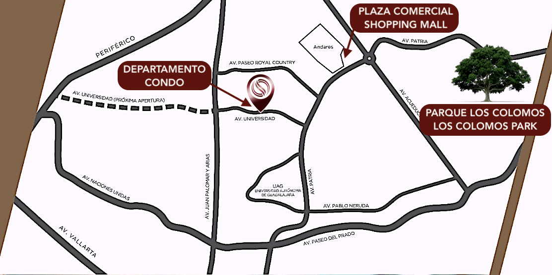 Departamento de lujo con tecnologia de reconicimiento facial, amenidades de lujo y parque central, en Puerta Plata, Zapopan.
