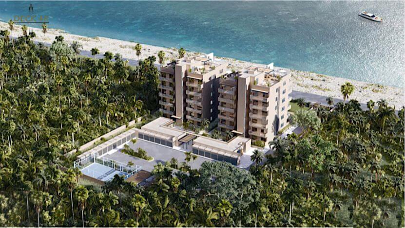 Condo with roof top pool and grill area, hammock zone, palapa, pet friendly, pre-construction for sale in Cozumel