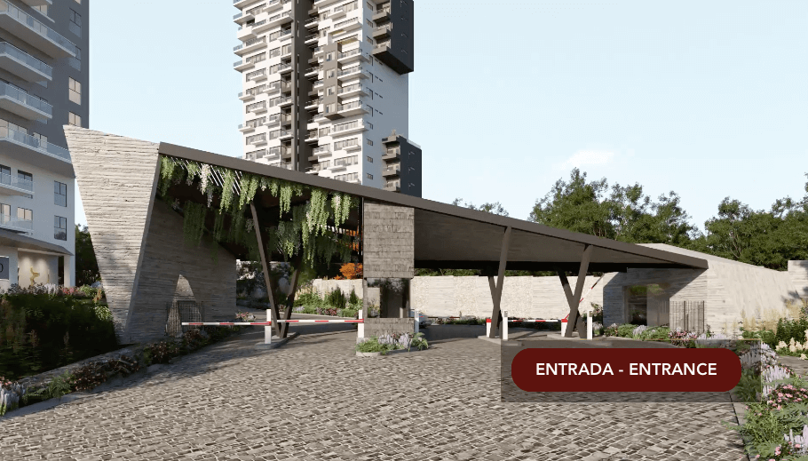 Luxury condominium with facial recognition, central park and luxury amenities for sale in Guadalajara.