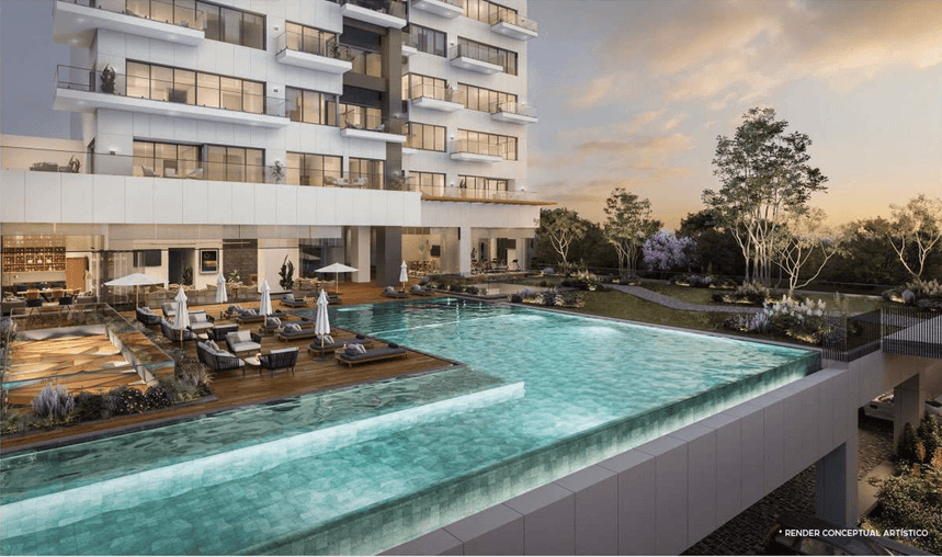 Luxury condo with touchless technology and luxury amenities, central park for sale in Zapopan.