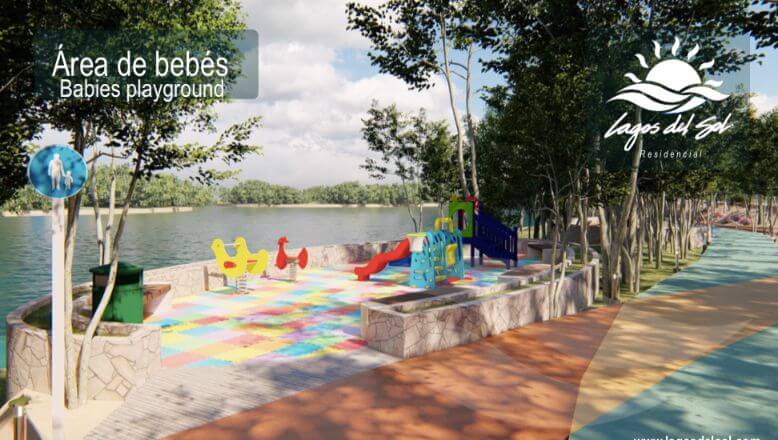 Terreno frente al lago, 1,171 m2 en residencial privado con amenidades para toda a familia, casa club, canchas deportivas, spa