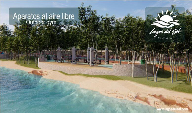 Land in gated community with clubhouse, gym, playground and more for sale in Cancun