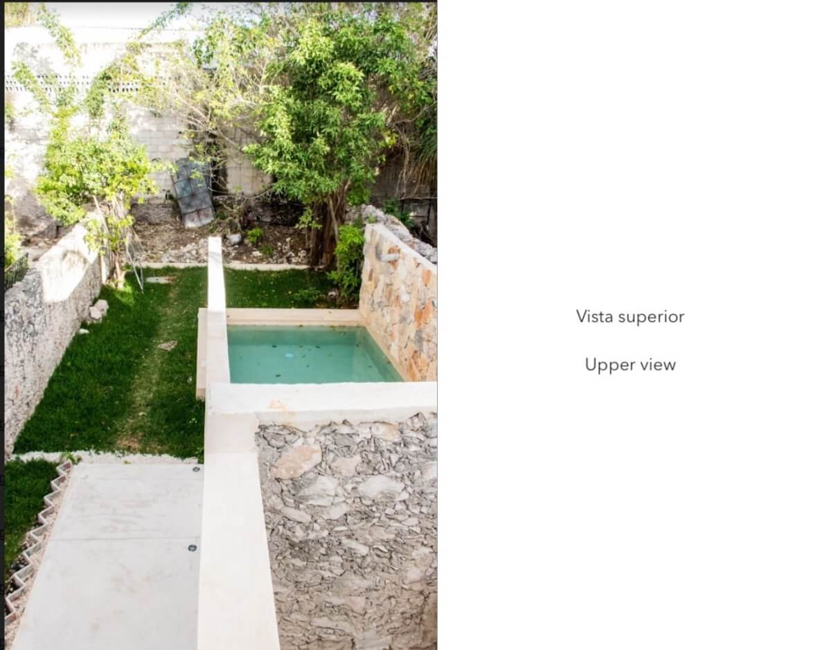 Villa de 3 recamaras con alberca, jardín, terraza, en venta Mérida.