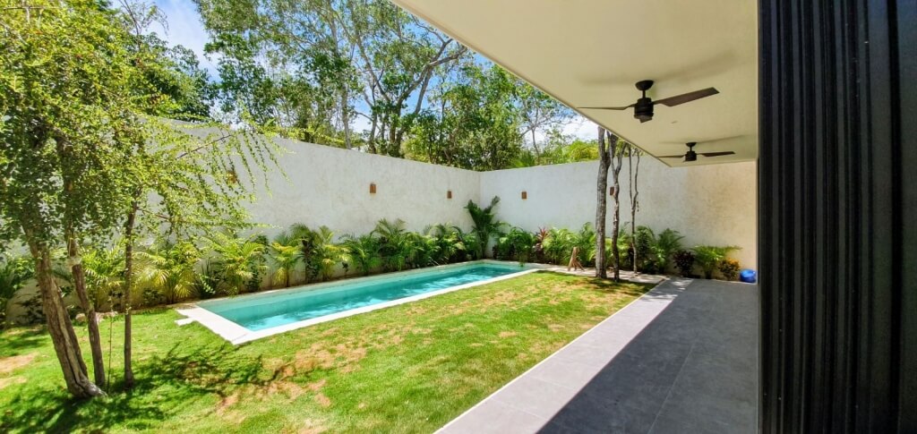 House with pool in gated community, Tulum, for sale
