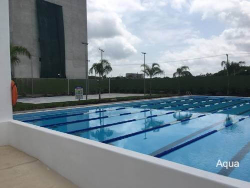 House with private pool &amp; rooftop terrace, clubhouse with sports fields, in Gated community, ¨Aqua¨, Cancun, for sale.