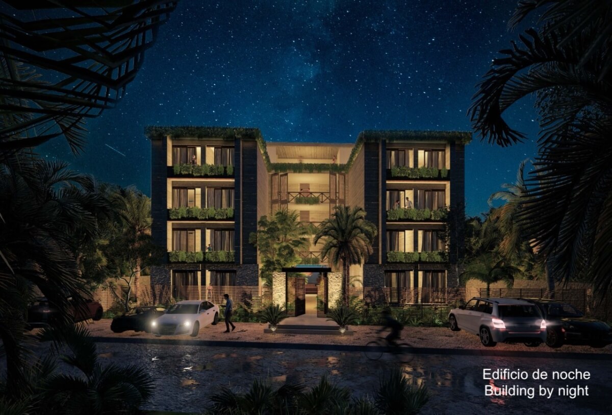 Apartment near the sea, lock off system, sky pool, coworking, pre-construction, for sale Tankah, Tulum.