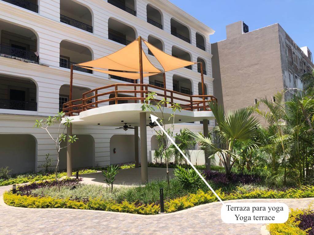 Condo near the beach, common terrace with panoramic view, pool and gym, wheelchairs friendly, under construction, for sale Tangolunda, Huatu