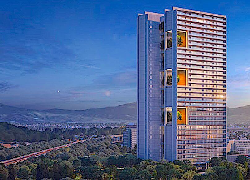 Luxury condo with 30 amenities, 13,000 m2 of green areas, designed by renown architect firm, Fuentes del Pedregal, for sale Mexico City