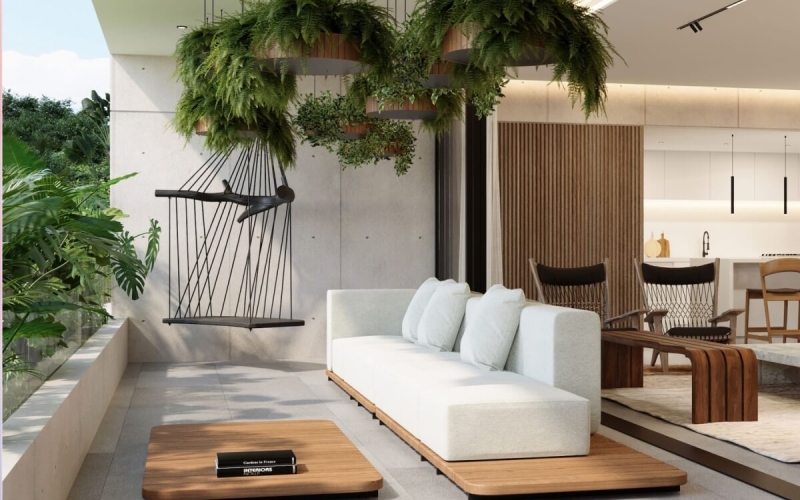 Gran departamento de 413 m2 con jardin, cenote, alberca, a 400 metros de la playa, en campo de golf, pre-construccion-venta Playacar