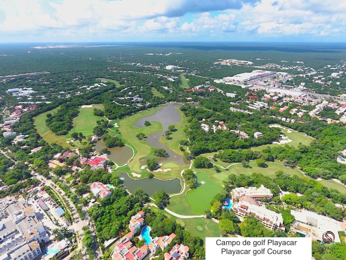 Departamento rodeado de areas verdes, vista al campo de golf, casa club, cenotes, club de playa, parques, pre-construccion- venta Playa del