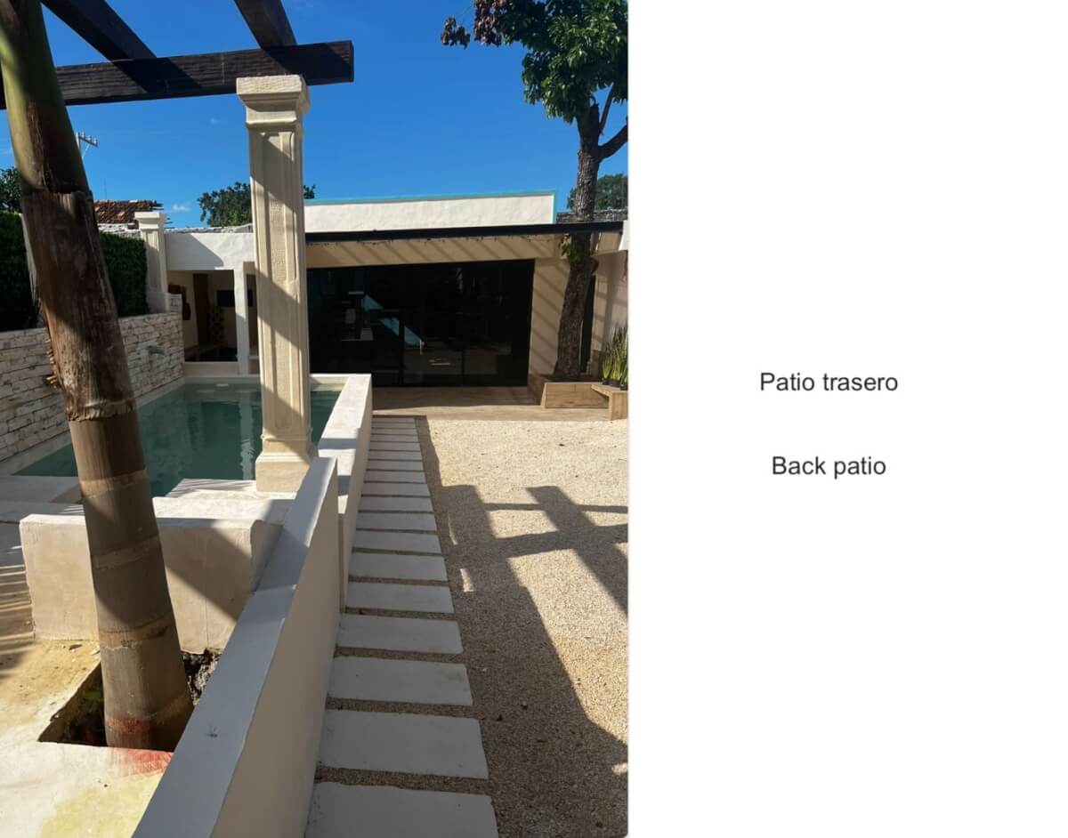 House with pool, high ceilings, terrace, in gated community for sale in Merida