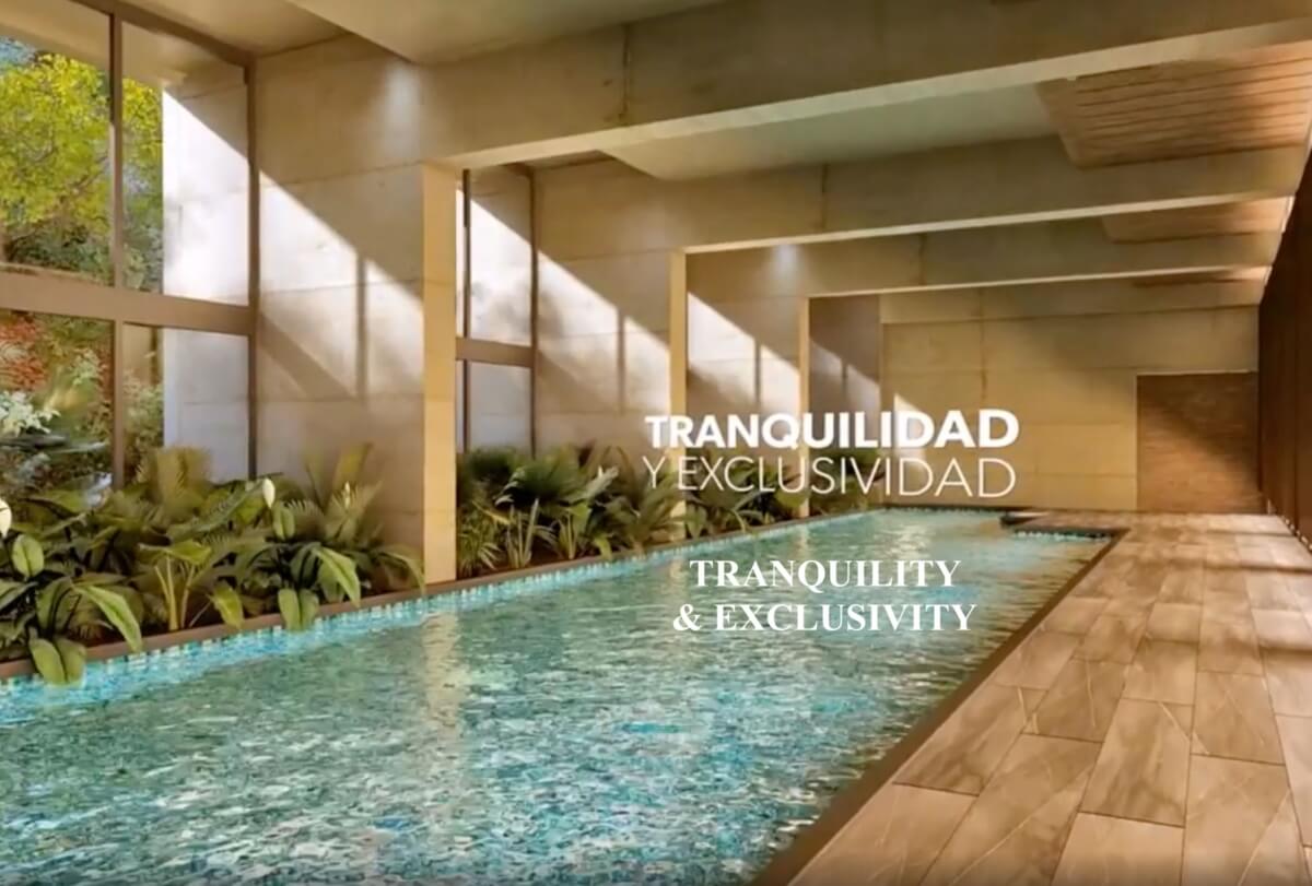 Condominium with heated pool, cafeteria, sky lounge, playground for children, pet friendly, green areas, pre-construction for sale San Angel