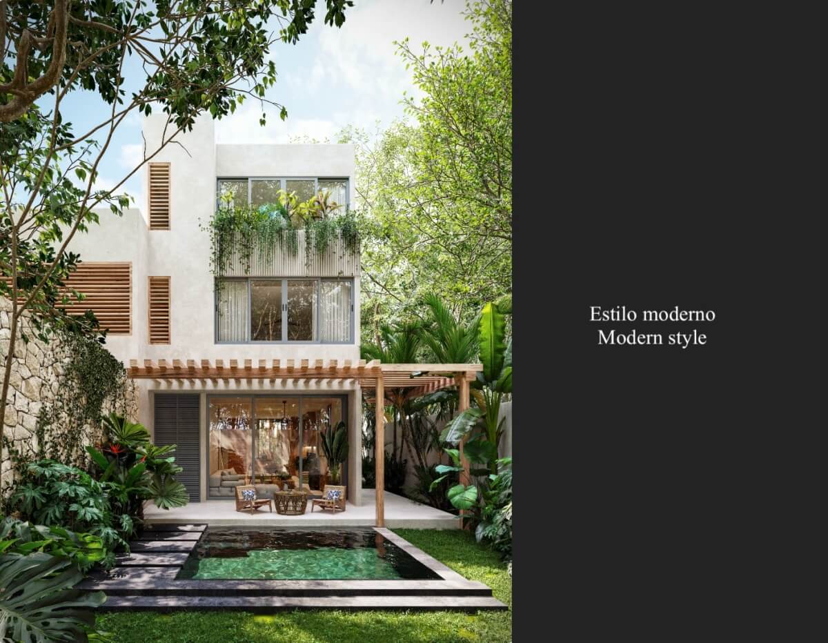 Casa con alberca, jacuzzi, terraza, paneles solares, en venta Tulum.