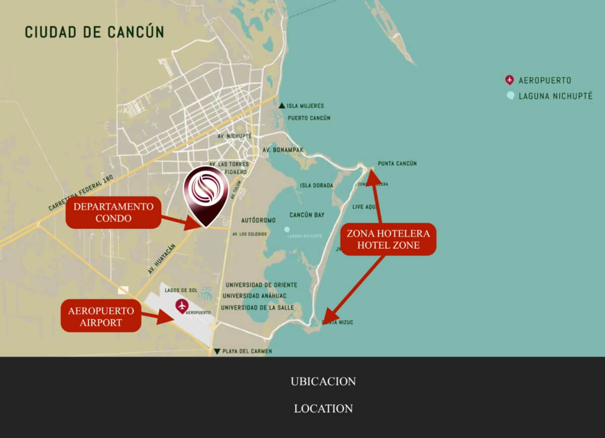 Departamento con Jardin de 100 m2, alberca, pet spa, cowork, gimnasio, pre-construccion, sobre Ave. Nader, Cancun, en venta.Cancun.