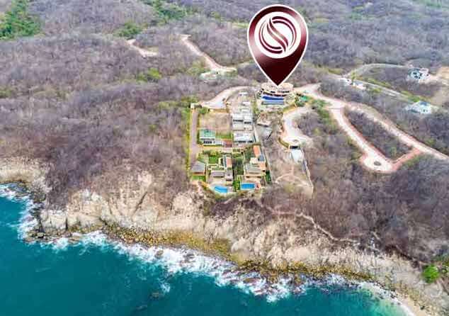 Ocean view villa, infinity pool, terrace with barbecue and outdoor kitchen, solar panel, edible garden, for sale in Residencial Conejos (gat