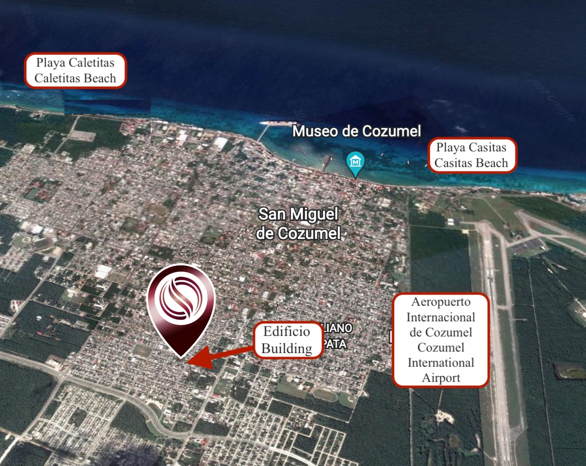 Ocean view condo in South Hotel Zone of Cozumel, pre construction, for sale.