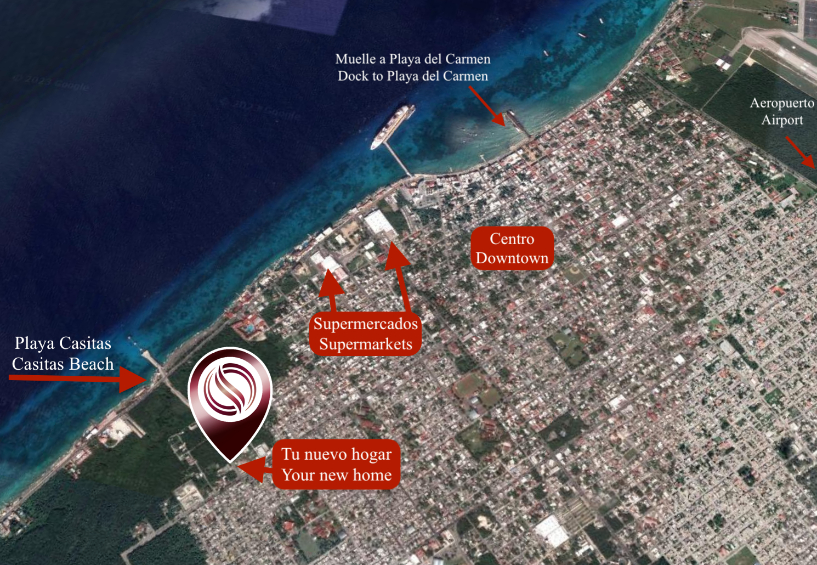 Departamento vista al mar, amenidades de hotel venta Zona Hotelera Sur Cozumel
