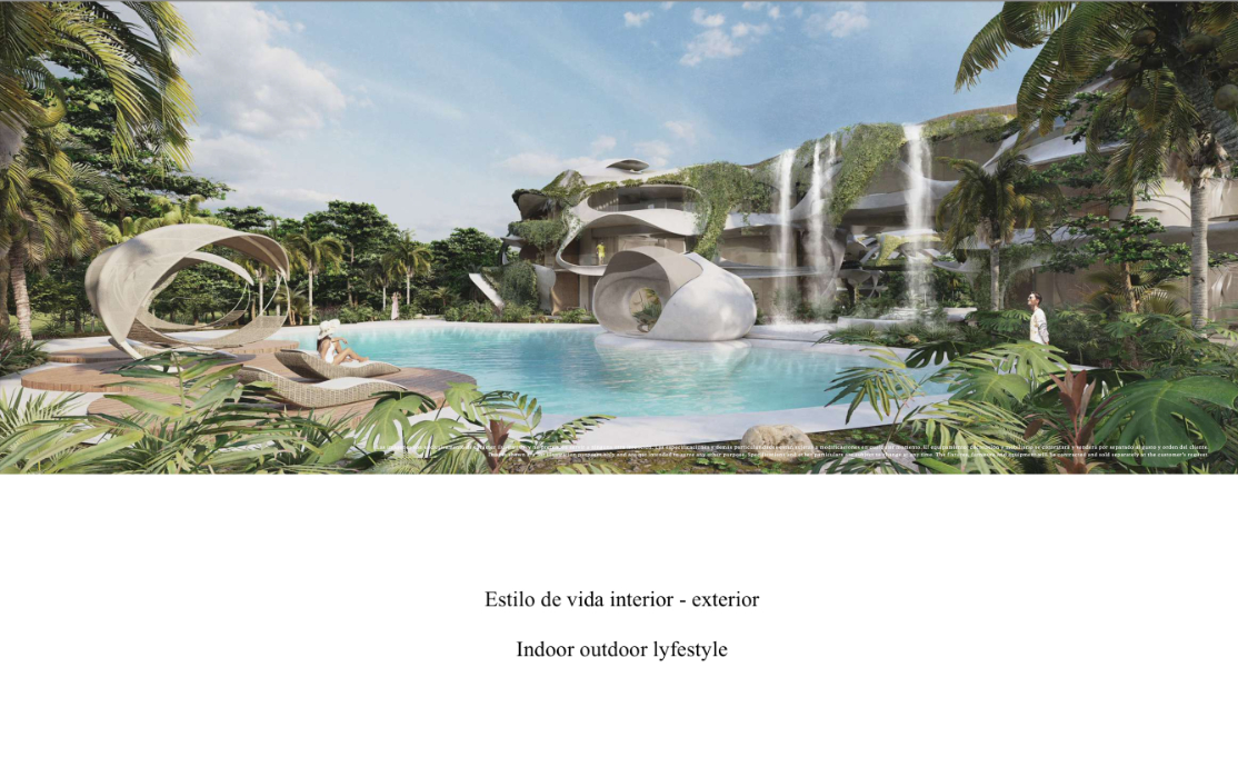 Apartment with pool and access to the sea, pre-construction sale Tankah, Tulum