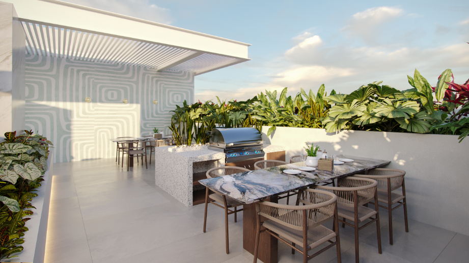 Penthouse with private Rooftop and pool, close to the beach, in pre-sale Yucatan.