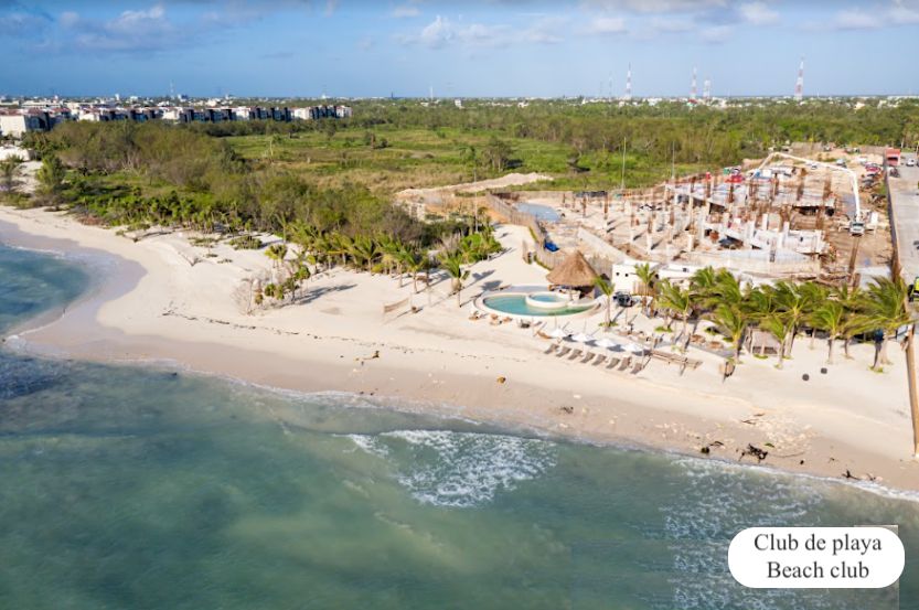 Terreno en residencial de lujo con club de playa, campo de golf, casa club, parques, concierge, spa, en venta Corasol Playa del Carmen
