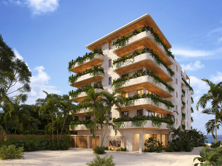 Condominium with ocean view, pool, beach access, pet-friendly, for sale in Puerto Morelos.