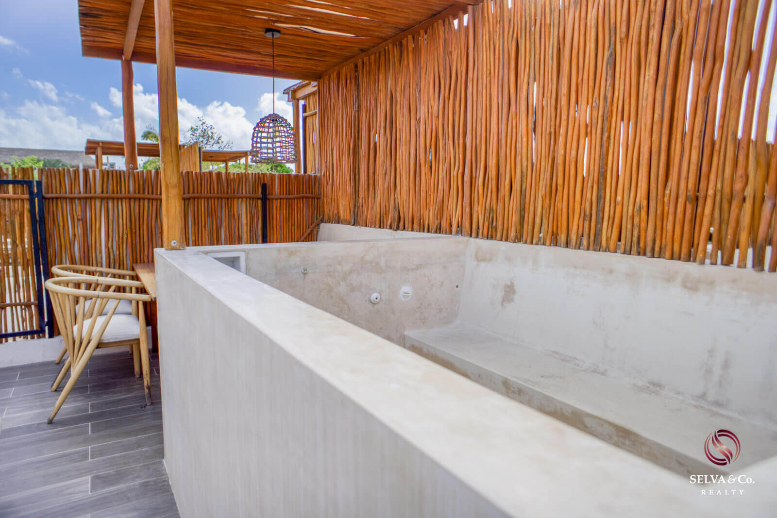 2 bedroom house with private pool for sale in Tulum.