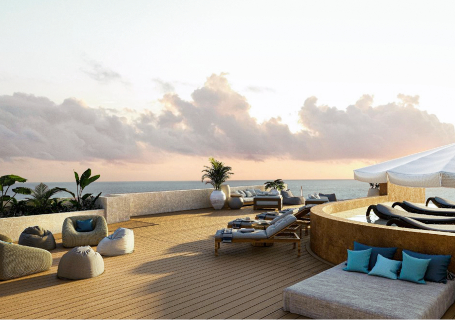live in a sculpture, iconic design, 50 m2 terrace, spa, restaurant, art gallery, luxury hotel, for sale Tulum Hotel Zone