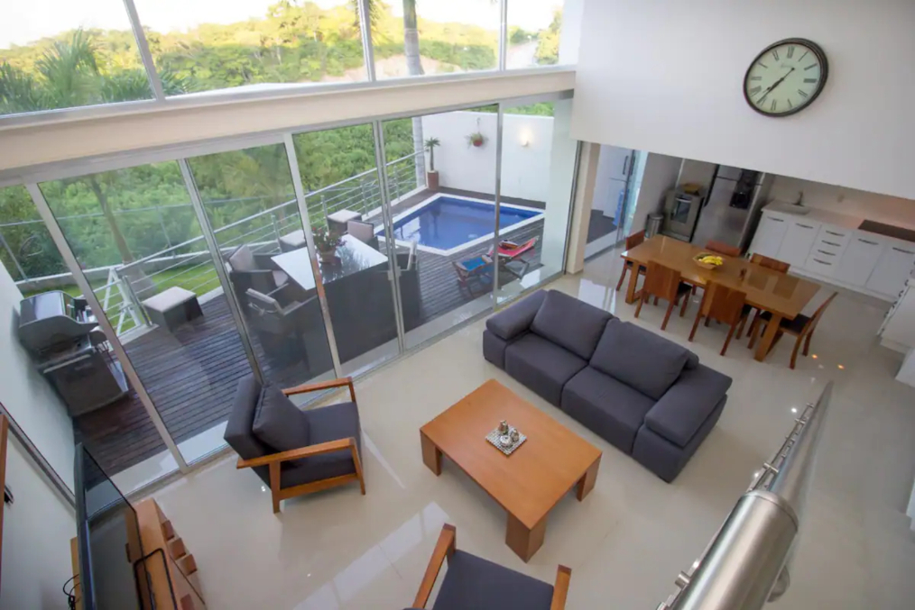 Apartment with breakfast bar, 2 pools in common area, for sale, Fifth Avenue, Huatulco.