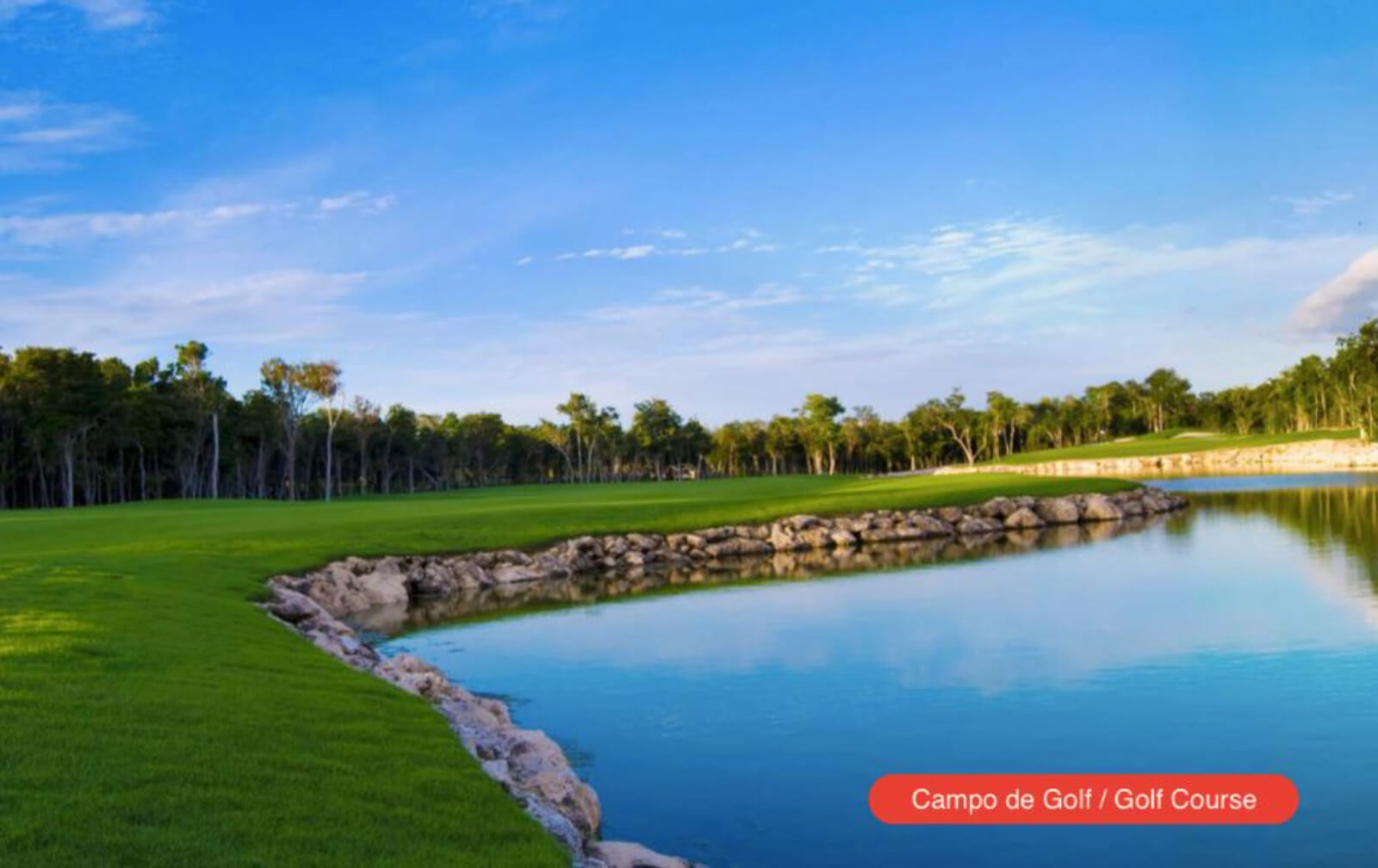 Golf course residence with private pool, bar lounge, barbecue area, zen zone, in gated community with beach club, golf course, spa, sports f