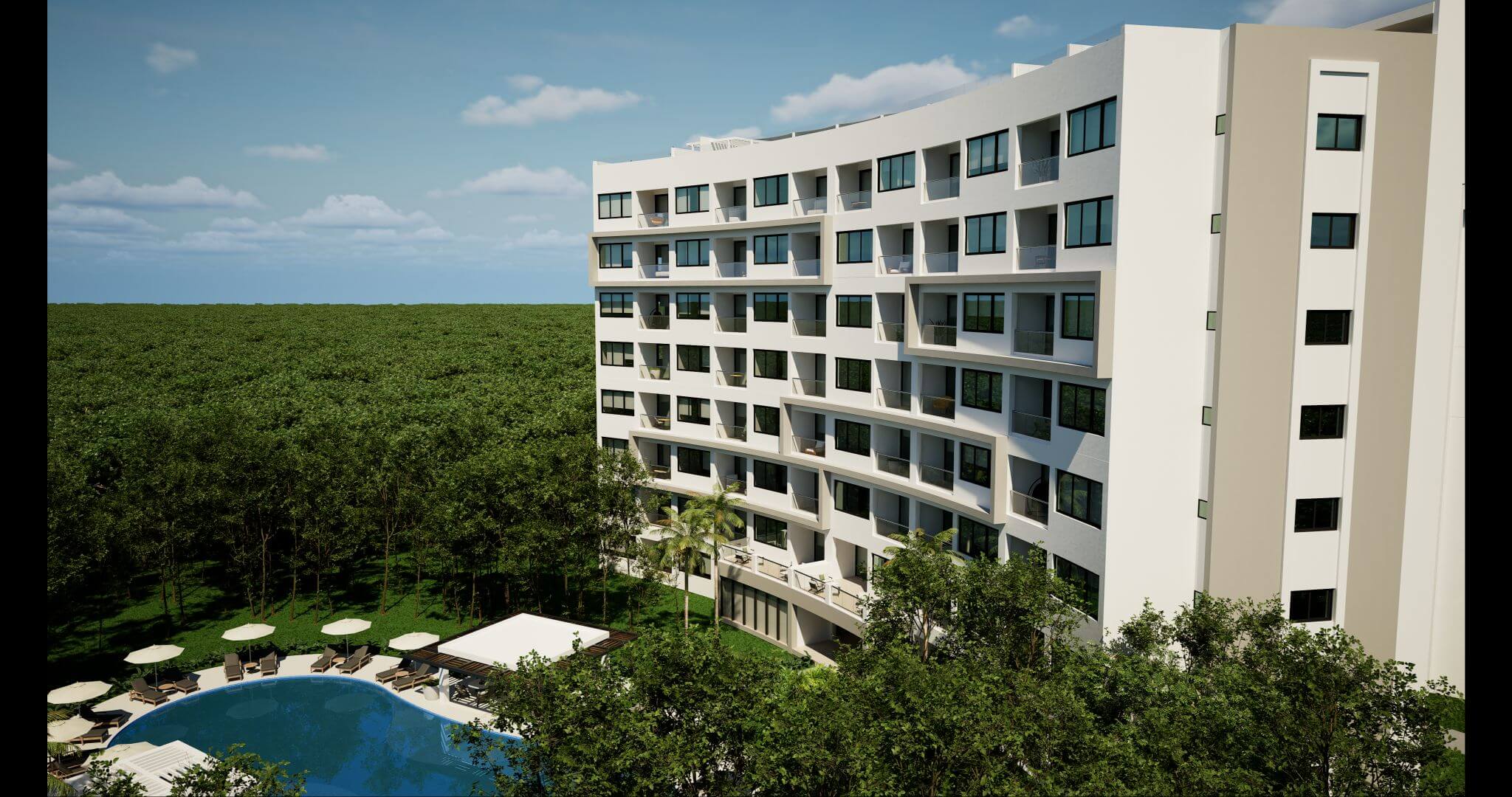 Condominium near Fifth Avenue and the beach, rooftop, for sale Playa del Carmen.n.