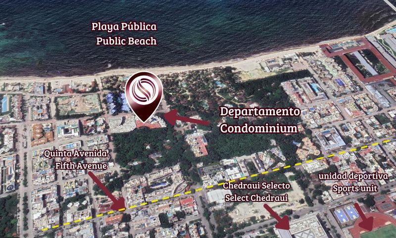 Departamento en Playacar, 4 albercas, area para niños, Pet zone, gimnasio, casa club, restaurante, terraza bar, concierge y mas, Playa del C