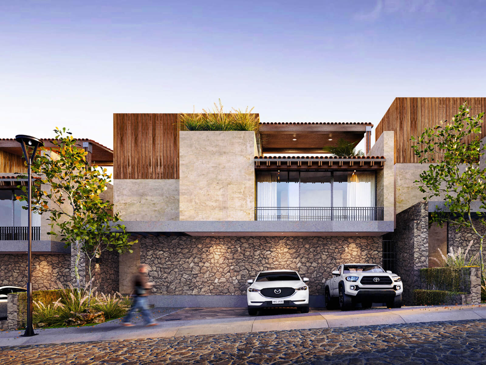 Villa con roof garden, terraza con asador, estacionamiento para 3 autos, casa club, cine,alberca, jacuzzi, pre-construccion, en venta