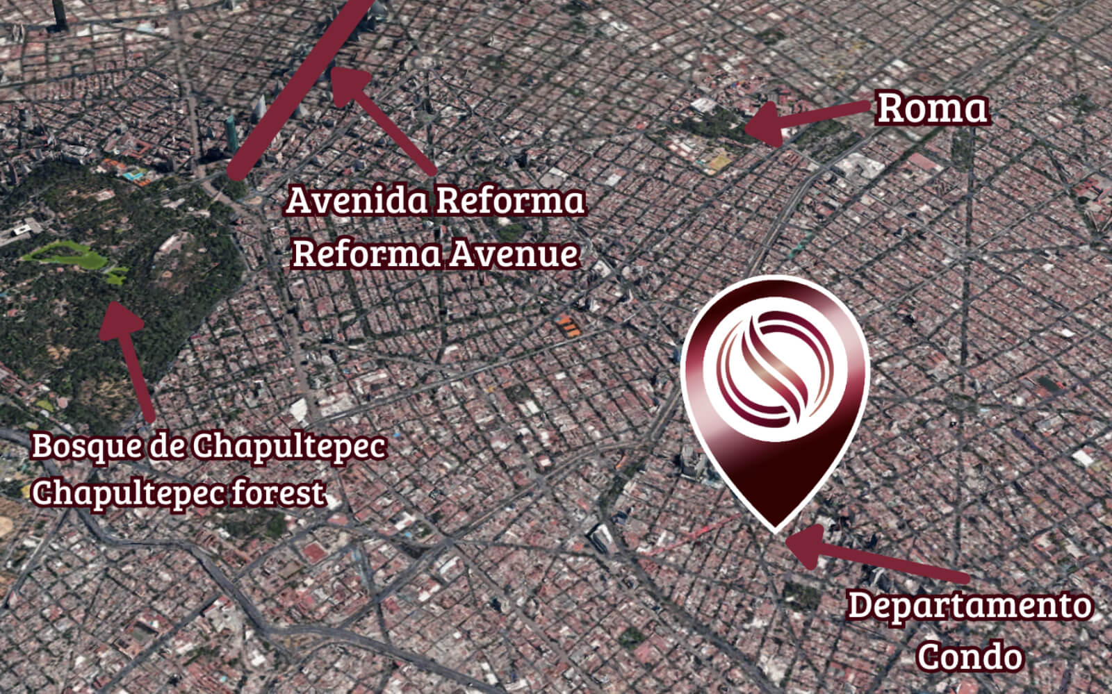 Penthouse with rooftop and gym for sale in Miguel Hidalgo neighborhood, Mexico City
