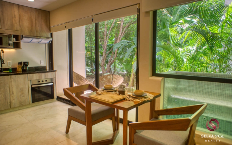 Apartment with jacuzzi and private garden, for sale Cacao Tulum in La Veleta