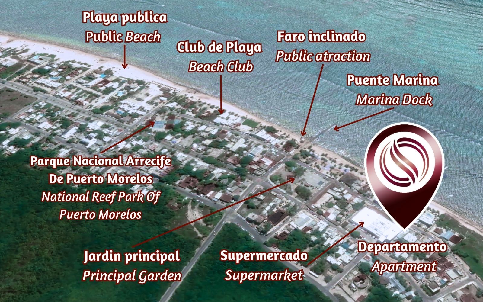 Condominio frente al mar, Jacuzzi privado, amueblado, alberca, venta en Puerto Morelos.