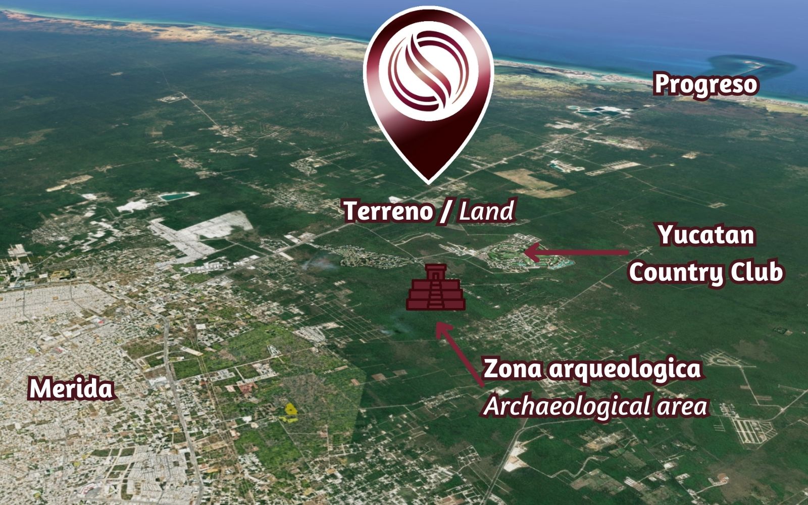 354 m2 land, clubhouses, pet-park, pool, and more. For sale Merida.