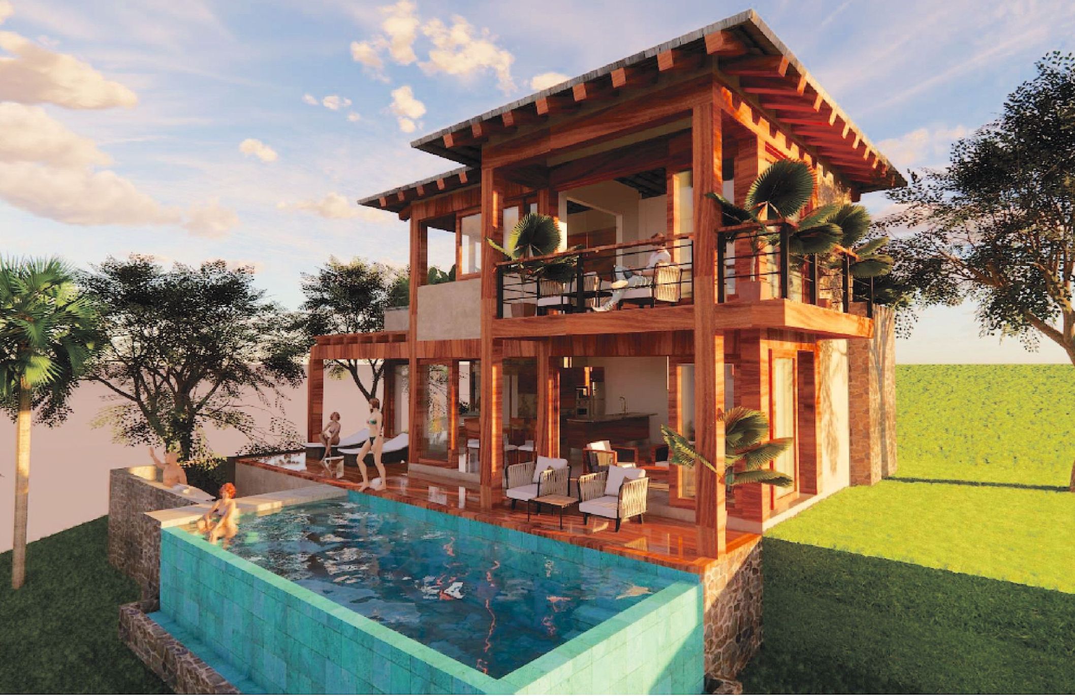 Ocean view land, beach club, amenities for sale, El Tejon, Huatulco