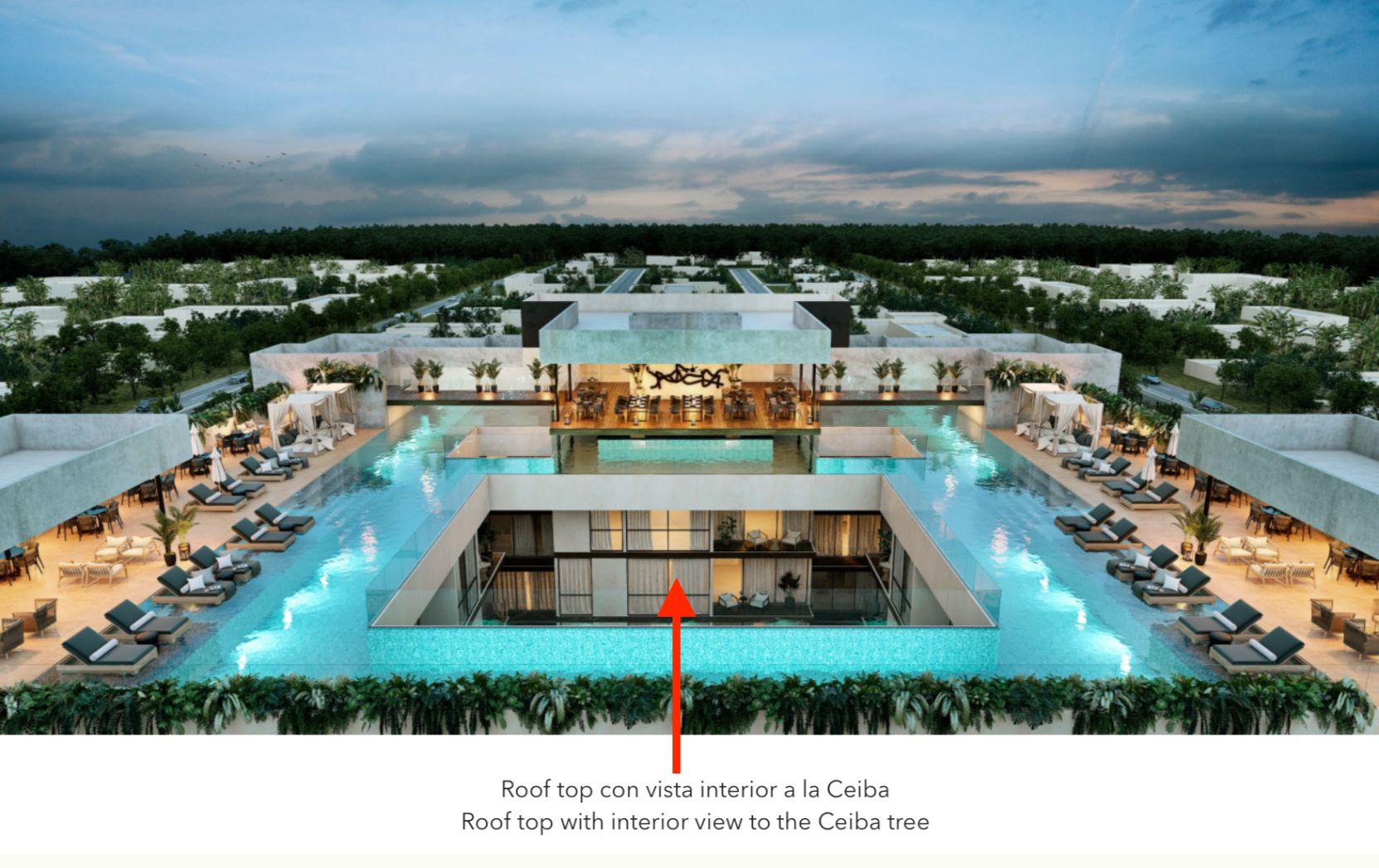 Golf course condominium, with clubhouse, cenotes, beach club, recreational parks, pre-construction for sale Playa del Carmen.