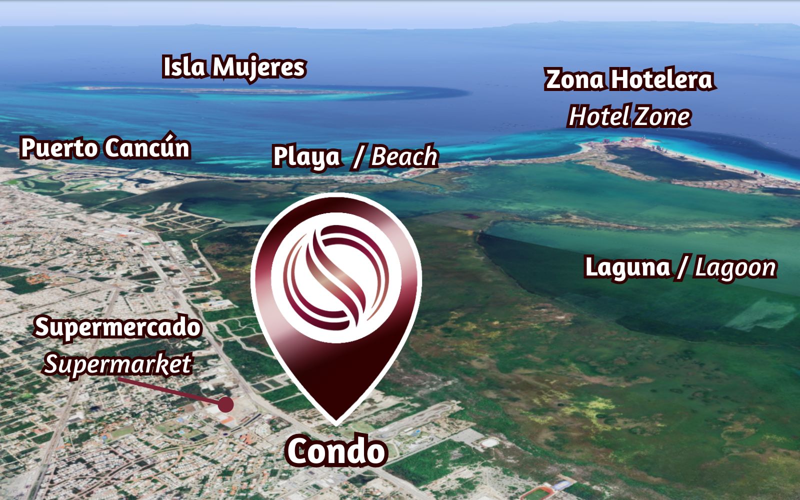 Condo with concierge, cinema, spa, gym, sky lounge, restaurant, dog area and more amenities in pre-construction, Cancun for sale.