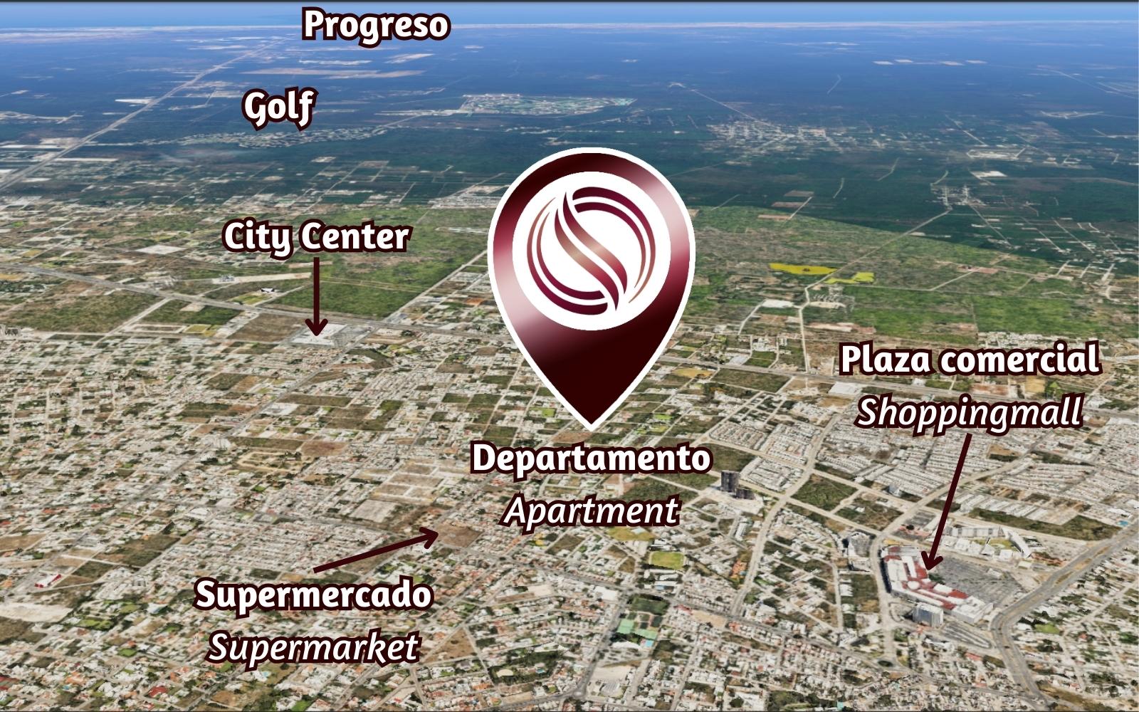 Departamento con alberca, gimnasio, spa, terraza, pre-venta, Zona Norte, Mérida