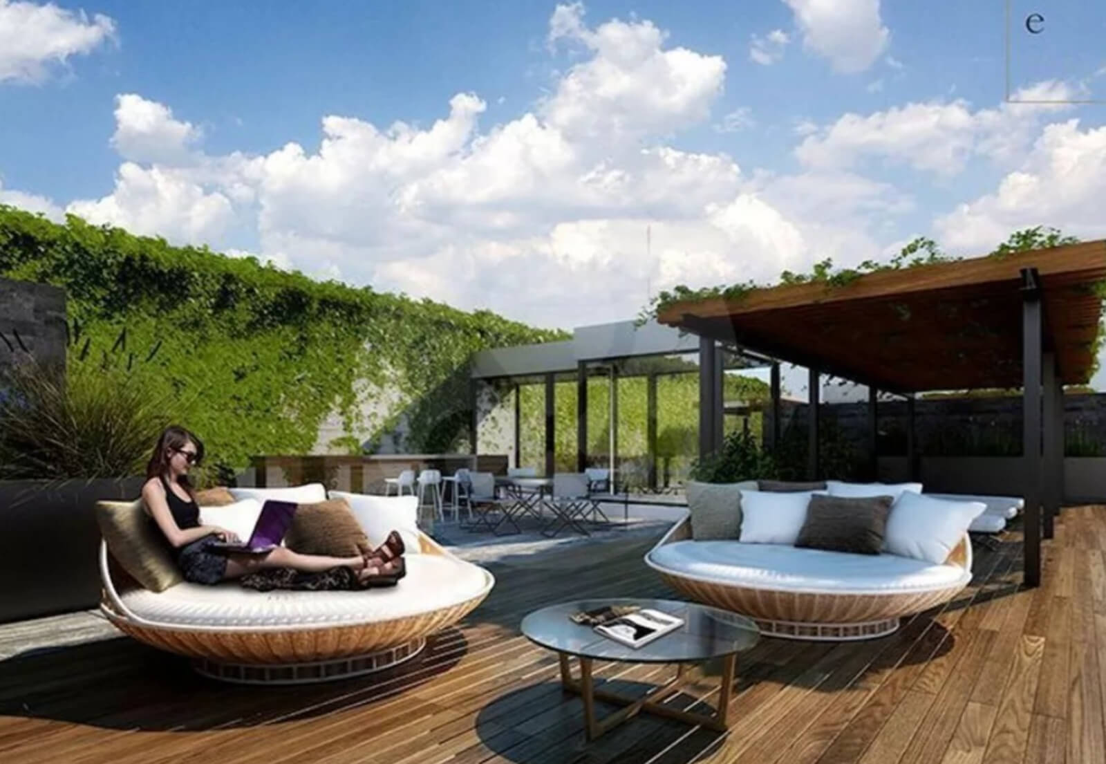 Condominium with private garden, pool, barbecue, gym, for sale Polanco