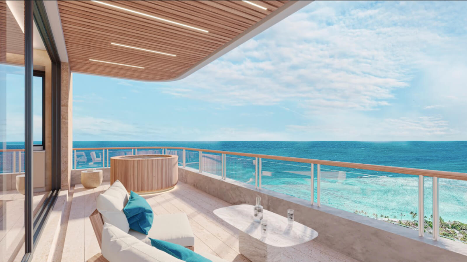 Luxury condo with ocean view, beach access, pet-friendly, for sale in Puerto Morelos.