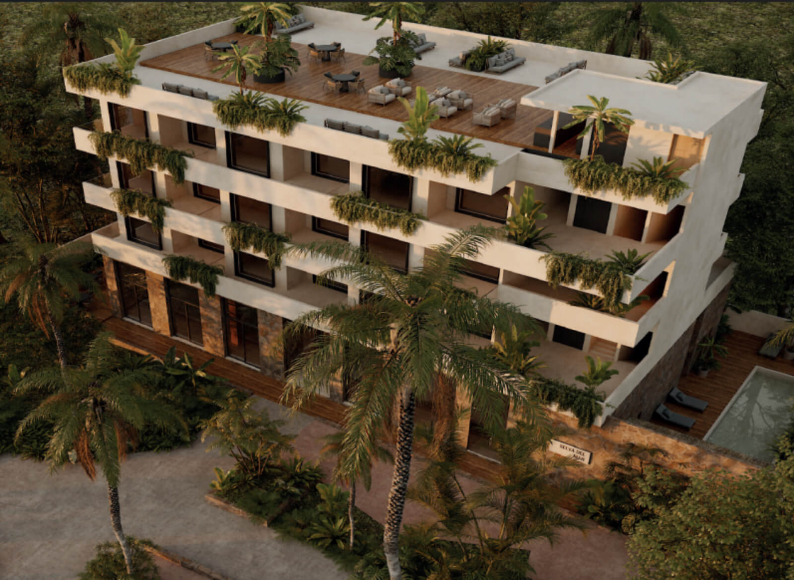 Two-level luxury condo with private pool, pet-friendly, for sale in Huatulco.