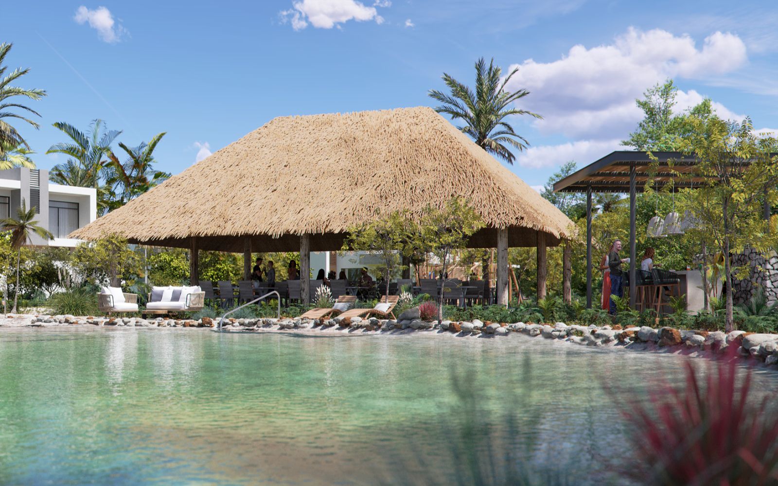 Lote de 970 m2, en residencial, con cenote, en venta Selvamar,  Playa del Carmen.