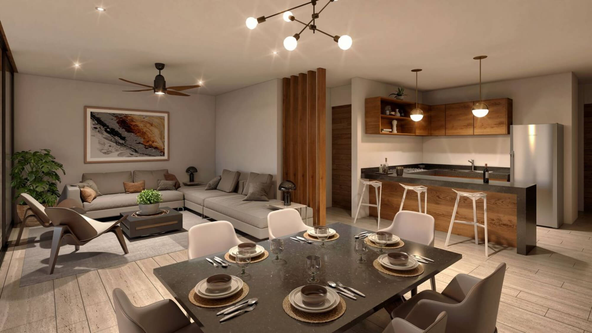 Large condo with garden, 258 m2, concierge &amp; driver, clubhousewith exclusive amenities, pre-construction for sale in Merida.