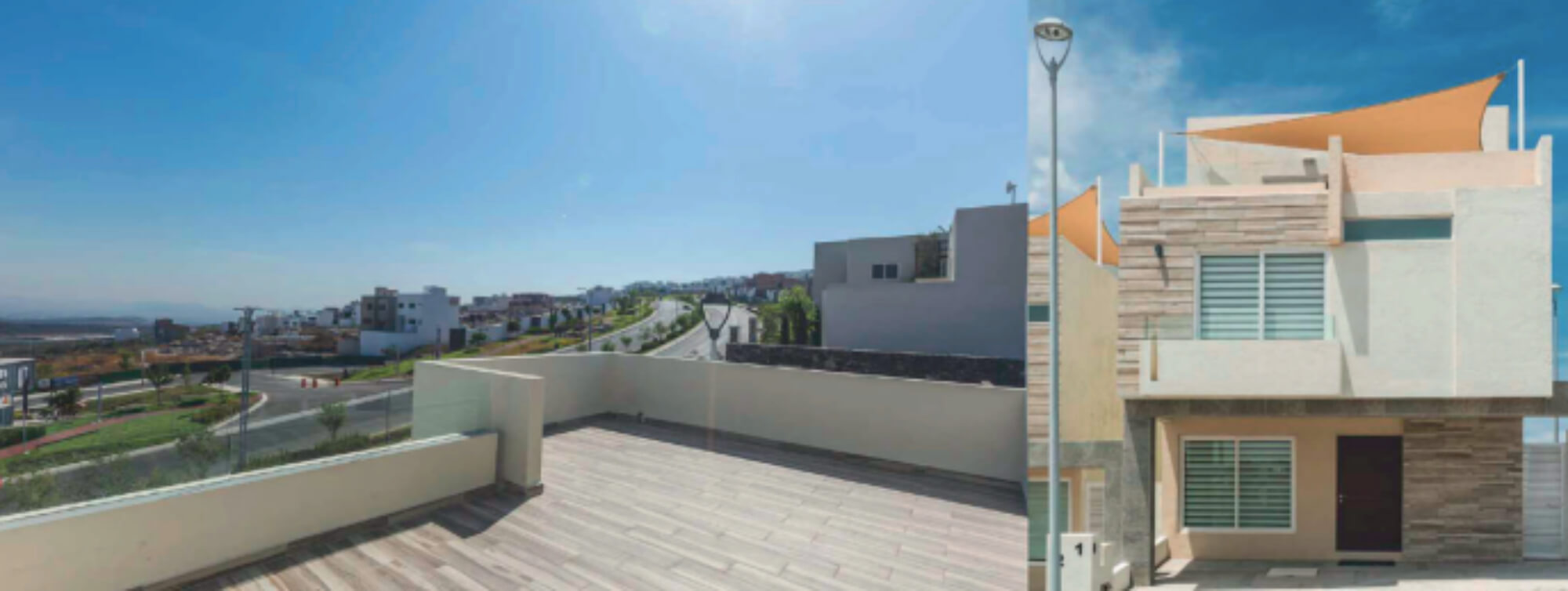 Residencia rooftop y Jardín, con ventanales, espacios amplios, pre-construcción, Zibata venta, Queretaro.